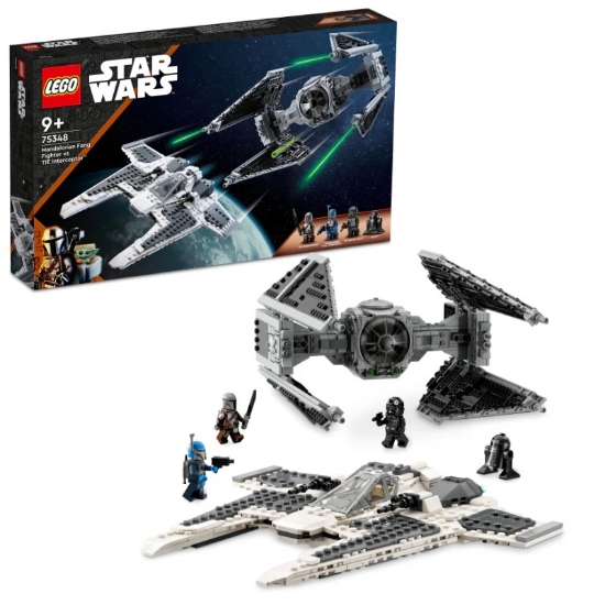 Slika LEGO® STAR WARS™ 75348 Mandalorian Fang Fighter protiv TIE Interceptora