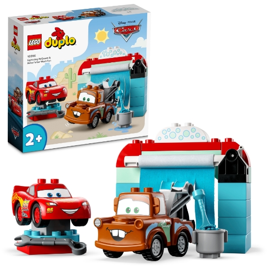 Slika LEGO® DUPLO® 10996 Munjeviti Jurić i Šlep u praonici automobila