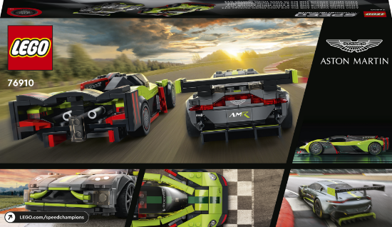 Slika LEGO® SPEED CHAMPIONS 76910 Aston Martin Valkyrie AMR Pro in Aston Martin Vantage GT3