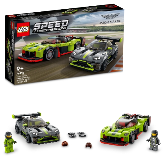 Slika LEGO® SPEED CHAMPIONS 76910 Aston Martin Valkyrie AMR Pro in Aston Martin Vantage GT3