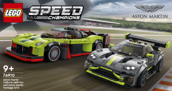 Slika LEGO® SPEED CHAMPIONS 76910 Aston Martin Valkyrie AMR Pro in Aston Martin Vantage GT3