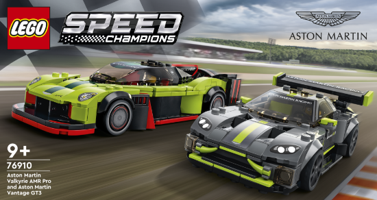 Slika LEGO® SPEED CHAMPIONS 76910 Aston Martin Valkyrie AMR Pro in Aston Martin Vantage GT3