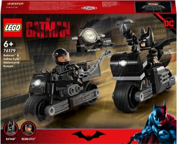 Slika LEGO® SUPER HEROES 76179 Batman™ i Selina Kyle™ u potjeri na motociklima