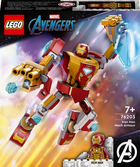 Slika LEGO® SUPER HEROES 76203 Mehanički oklop Iron Mana