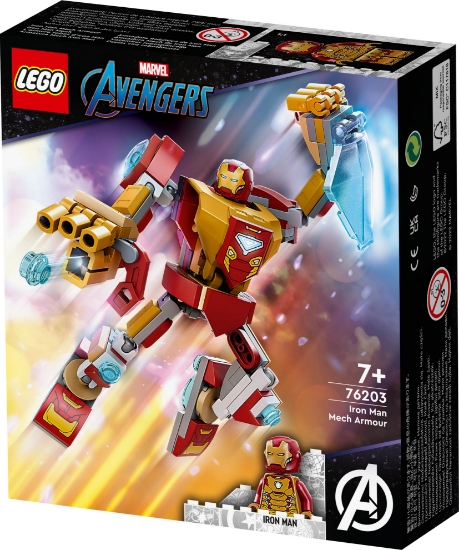 Slika LEGO® SUPER HEROES 76203 Mehanički oklop Iron Mana