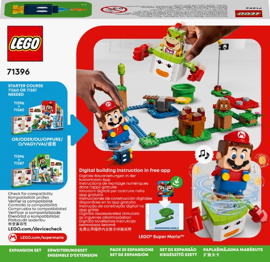 Slika LEGO® SUPER MARIO™ 71396 Clown Car Bowsera Jr. – komplet za proširenje