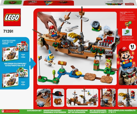 Slika LEGO® SUPER MARIO™ 71391 Prošireni komplet - Bowserov zračni brod