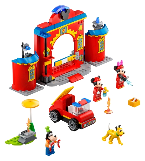 Slika LEGO® MICKEY AND FRIENDS 10776 Vatrogasna postaja i kamion Mickeyja i prijatelja