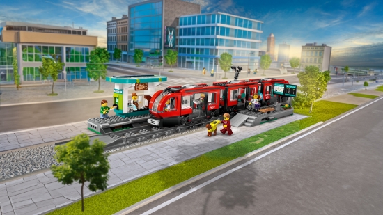 Slika LEGO® CITY 60423 Tramvajska stanica u centru