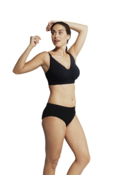 Slika Grudnjak za trudnice i dojilje podstavljeni reciklirani Gel-support crni XXL Carriwell 