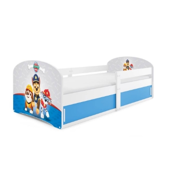 Slika  BMS Luki 1 Paw Patrol krevet sa spremištem 160 x 80 cm, BIA  