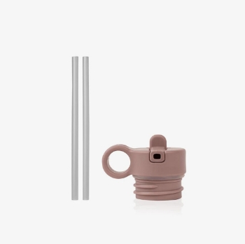 Slika Poklopac i zamjenske slamke za bočice za vodu Blush Pink - Citron 