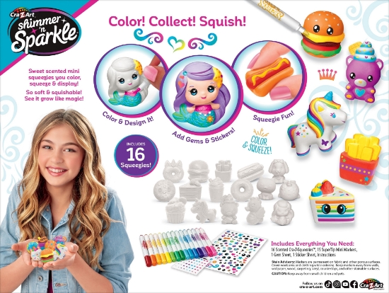 Slika Set 3u1 Obojaj figurice Squeezie Cuties CRAZART