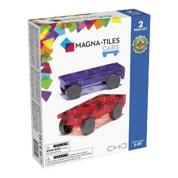 Slika Ljubičasti i crveni auto od magnetnih kockica - Magna Tiles 2 Cars 