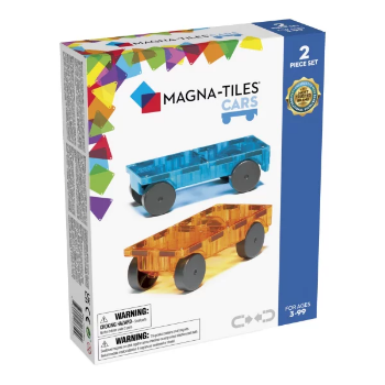 Slika Plavi i narančasti auto od magnetnih kockica - Magna Tiles 2 Cars