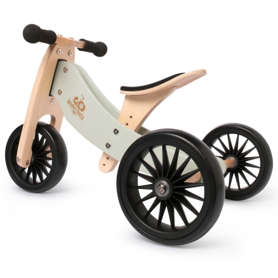 Slika Drvena dječja guralica tiny tot plus 2u1 silver sage kinderfeets® 