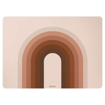 Slika Vinilna podloga za hranjenje retro bow brown eeveve® 