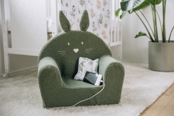 Slika Fotelja Cozy zeko zelena BUBABA BY FREEON 