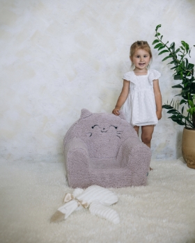 Slika Fotelja Cozy mačka roza BUBABA BY FREEON