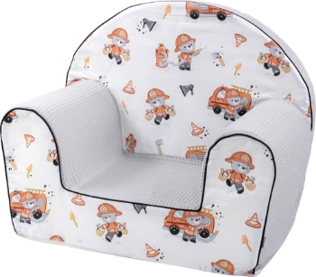 Slika Fotelja Vatrogasci bež crvena BUBABA BY FREEON 