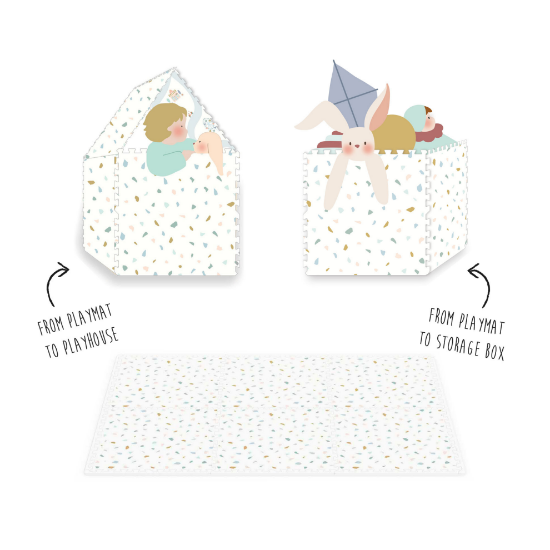 Slika Podloga za igru/puzzle - Selo (120 x 180 cm)