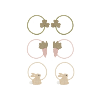 Slika Gumice za kosu - Zeko i djetelina