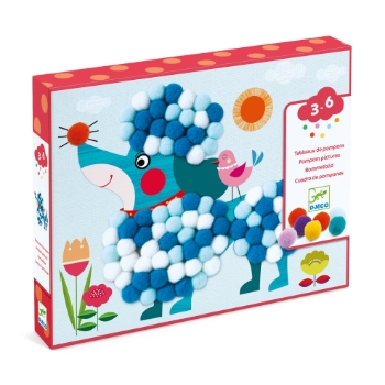 Slika Kreativni set s pomponima Psić