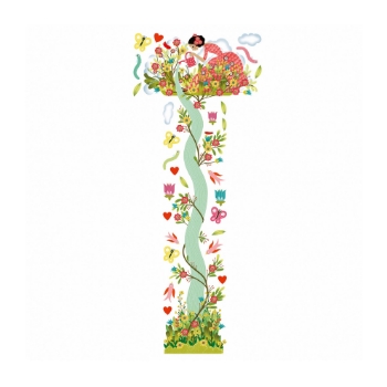 Slika Zidne naljepnice za mjerenje visine Djevojčica u vrtu