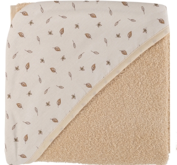 Slika Ručnik 100x100 cm, Listići bež BUBABA BY FREEON 