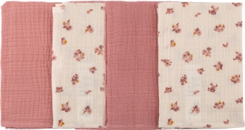 Slika Tetra krpice muslin 4/1 40x40cm roza/bež BUBABA BY FREEON 