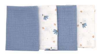 Slika Tetra krpice 4/1 plava i bijela BUBABA BY FREEON