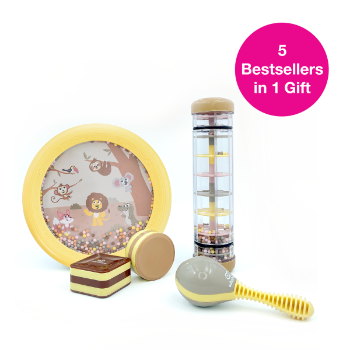 Slika Igračka Soothing Sounds Set 5u1 - Boho Chic Edushape 