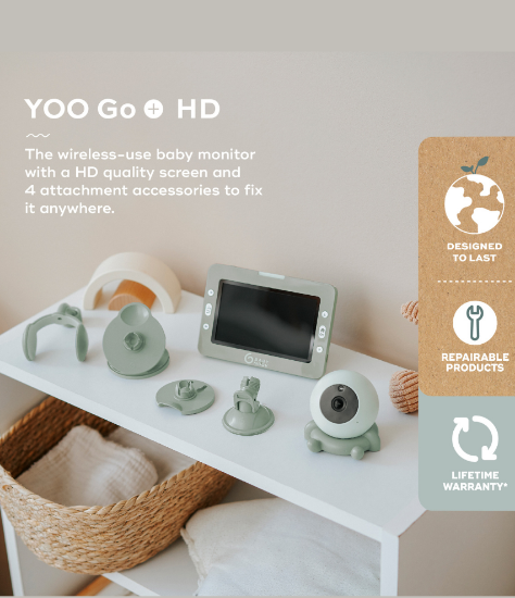 Slika Video alarm Yoo Go Plus 5" HD - Green Babymoov 