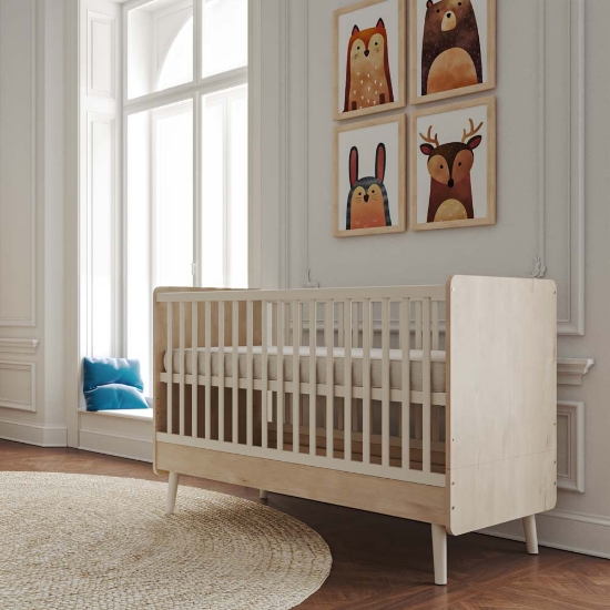 Slika  Faktum Peak Natural Oak White kinderbet/krevet 140 x 70 cm,  bijeli - hrast  