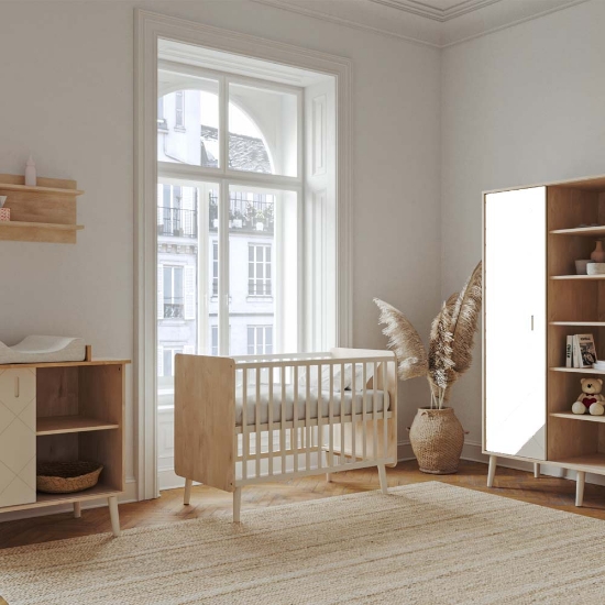 Slika Faktum Peak Natural Oak White kinderbet 120 x 60 cm