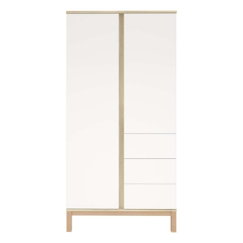 Prikažite detalje za Loop ormar s 2 vrata, Bijeli-Hrast Faktum  Slika Loop ormar s 2 vrata, Bijeli-Hrast Faktum