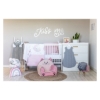 Slika Posteljina 6 djelna sleepy bunny pink BUBABA BY FREEON