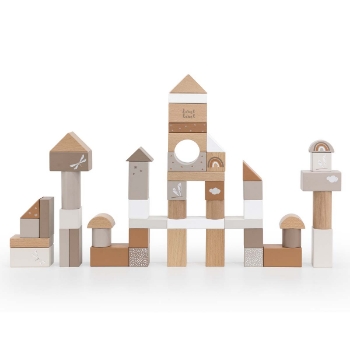 Slika Drvene kocke (50 komada) bež label label® 