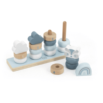 Slika Drveni obruči Little Rings Plavi - Label Label