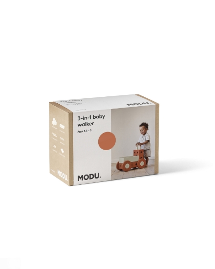 Slika 3u1 Baby Walker, Burnt Orange / Dusty Green MODU 