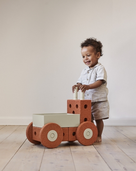 Slika 3u1 Baby Walker, Burnt Orange / Dusty Green MODU 