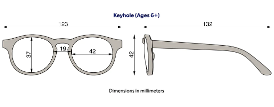 Slika Polarizirane dječje sunčane naočale Keyhole, Jet Black - Babiators