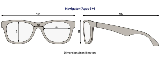 Slika Dječje sunčane naočale Navigator, Jet Black - Babiators