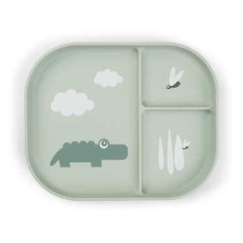 Slika Podijeljeni tanjur Happy clouds, Green - Done by Deer