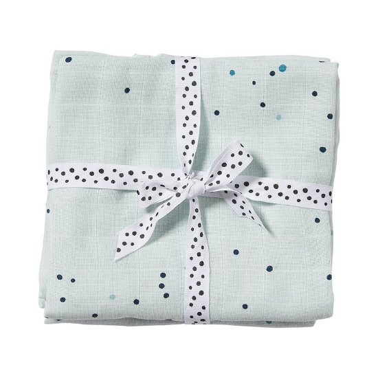 Slika Komplet tetra pelena - Dreamy dots, blue - Done by Deer