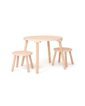 Prikažite detalje za Kid's Concept dječji stol i dva stolca, Apricot   Slika Kid's Concept dječji stol i dva stolca, Apricot