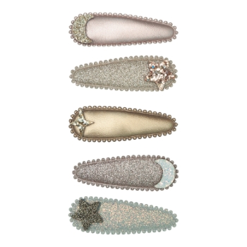 Prikažite detalje za Dječje špangice - Mjesec i zvijezde Slika Dječje špangice - Mjesec i zvijezde