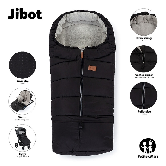 Slika PETITE&amp;MARS Footmuff Jibot 3 u 1 zimska vreća za kolica, Quiet Grey