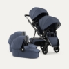 Slika NUVO Twin dječja kolica 2u1 Gun Metal, Plava Slate B REDSBABY