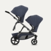 Slika NUVO Twin dječja kolica 2u1 Gun Metal, Plava Slate B REDSBABY